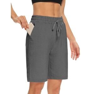 DIBAOLONG *NWT* Shorts  Size XXXL Plus Long Casual Activewear Athleisure Gray
